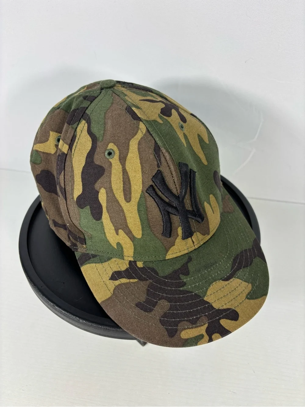 New York Yankees Cooperstown Collection Camo Fitted Hat 7 5/8 Twins MLB